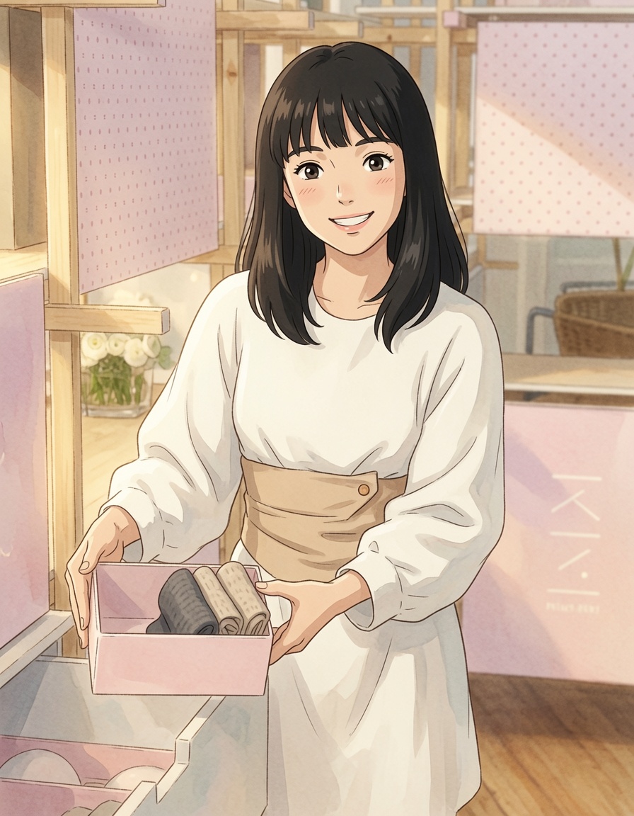 Marie Kondo, Ghibli Drawing from Grok