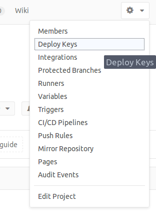 Gitlab deploy keys